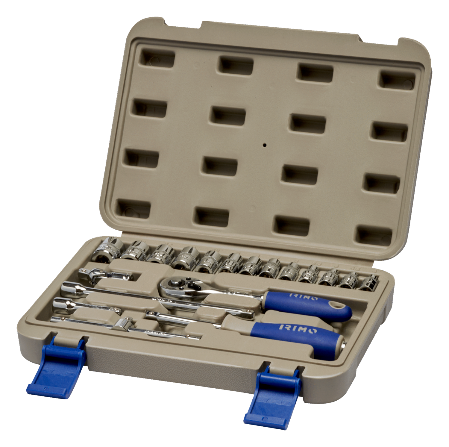 JUEGO VASOS 1/4”, 19 piezas