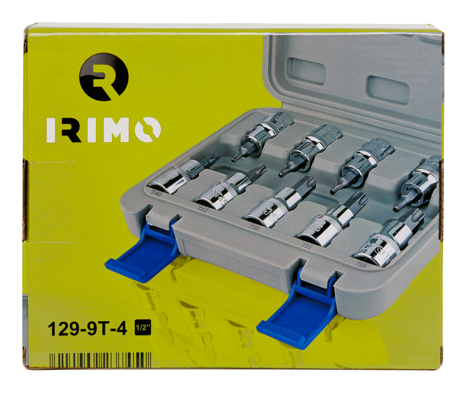 Juego de vasos con punta 1/2”, 9 piezas Juego de vasos con punta 1/2”, 9 piezas