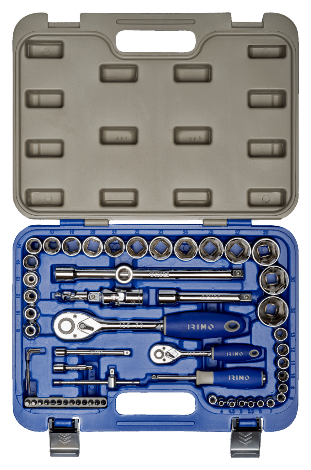 JUEGO VASOS MIXTO 1/4”-1/2”,
58 piezas