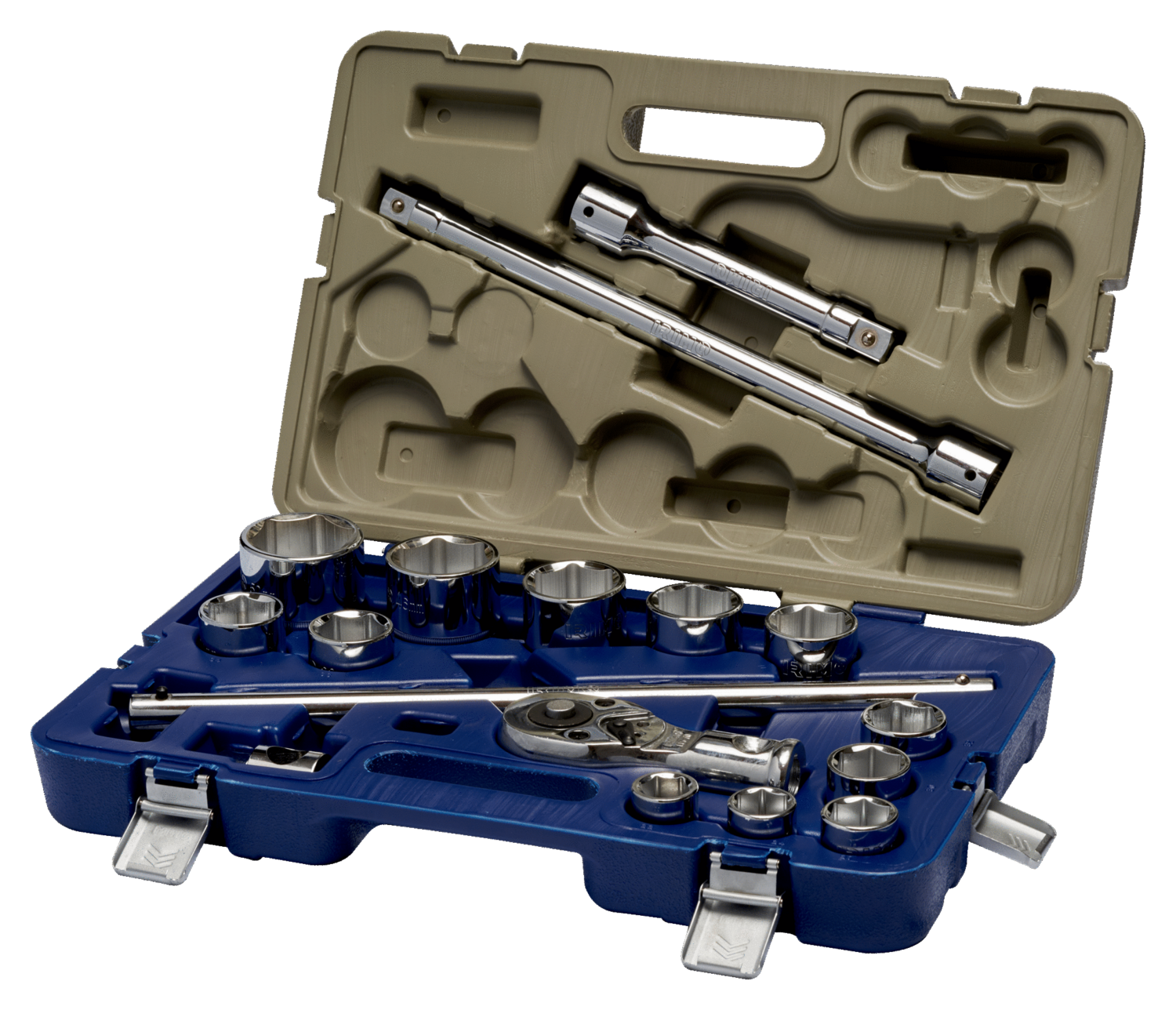 JUEGO VASOS 3/4”, HEXAGONALES, MM, 17 piezas JUEGO VASOS 3/4”, HEXAGONALES, MM, 17 piezas