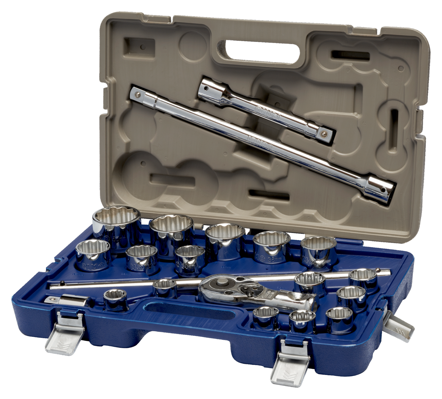 JUEGO VASOS 3/4”, BIHEXAGONALES, MM, 21 piezas