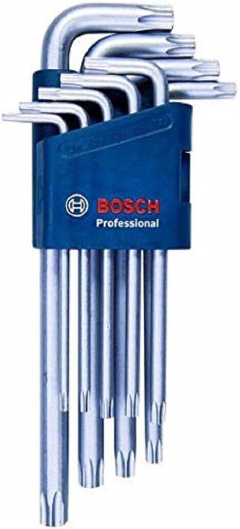 Bosch Professional - Juego de llaves allen Torx (set 9 uds., angulares)