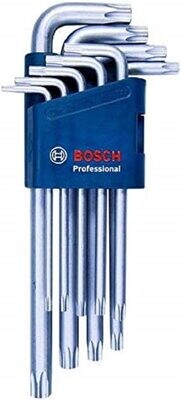 Bosch Professional - Juego de llaves allen Torx (set 9 uds., angulares)