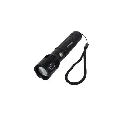 LINTERNA TACTICA CON ZOOM RECARGABLE 1 SUPERLED 10W CREE XML-T6