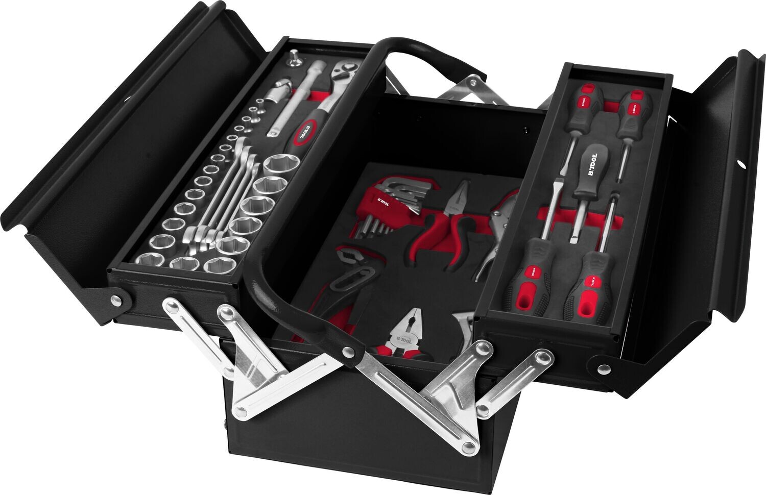 CAJA BT48 CON 48 HERRAMIENTAS DE SERVICIO