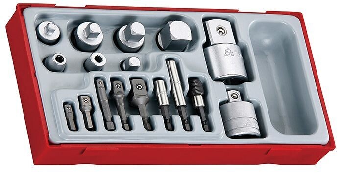 JUEGO DE ADAPTADORES 1/4"-3/8"-1/2"-3/4" TTADP17 JUEGO DE ADAPTADORES 1\4"-3\8"-1\2"-3\4" TTADP17