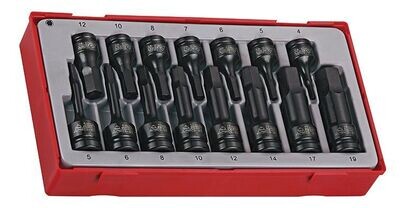 JGO VASOS DE IMPACTO 3/8 JGO VASOS DE IMPACTO 3/8", 1/2 HEXAGONAL TT9015HX TT9015HX
