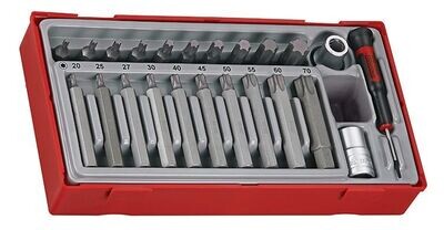 JUEGO DE VASOS Y LLAVES 1/2" TTTX23- 20 PUNTAS