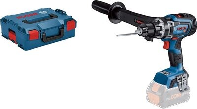 Bosch Professional BITURBO GSR 18V-150 C - Atornillador a batería (18V, 150 Nm, 2200 rpm, conectable, sin batería, en L-BOXX)