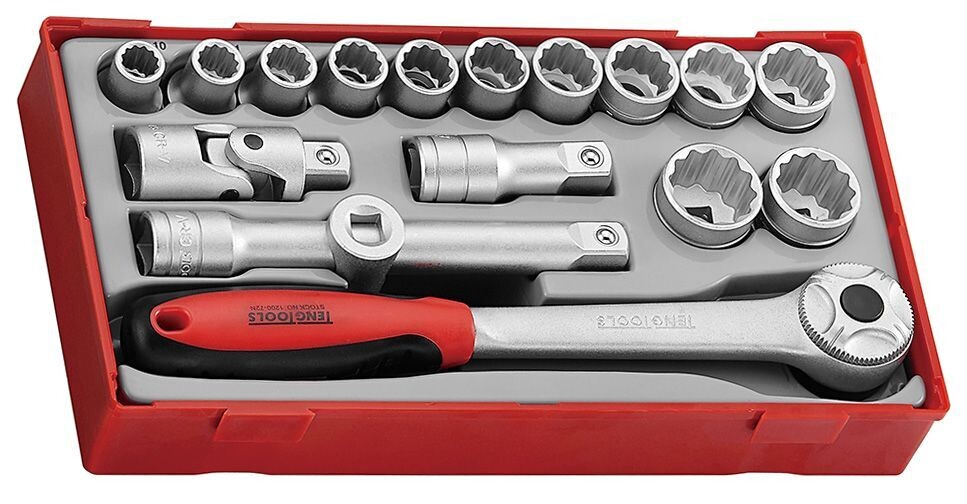 JUEGO DE VASOS BIHEXAGONALES TT1218 - 12 PUNTAS JUEGO DE VASOS BIHEXAGONALES TT1218 - 12 PUNTAS