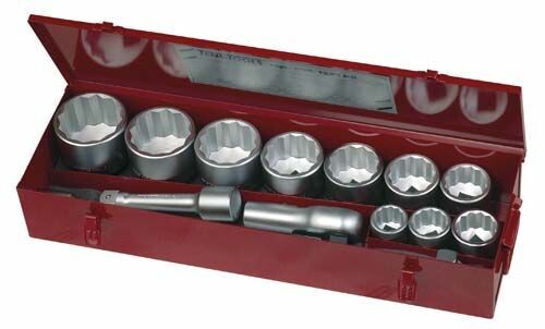 JUEGO DE LLAVES DE VASO BIHEXAGONALES 1" M1115MM - 15 PIEZAS