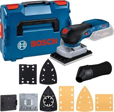 Bosch Professional 18V System GSS 18V-13 - Lijadora orbital a batería (Brushless, bolsa para polvo, 3 platos, en L-BOXX)