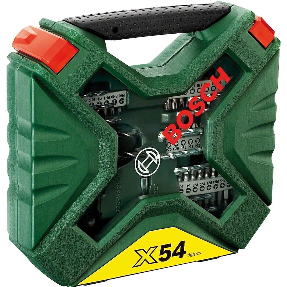 Bosch X-Line - Maletín de 54 unidades para taladrar y atornillar