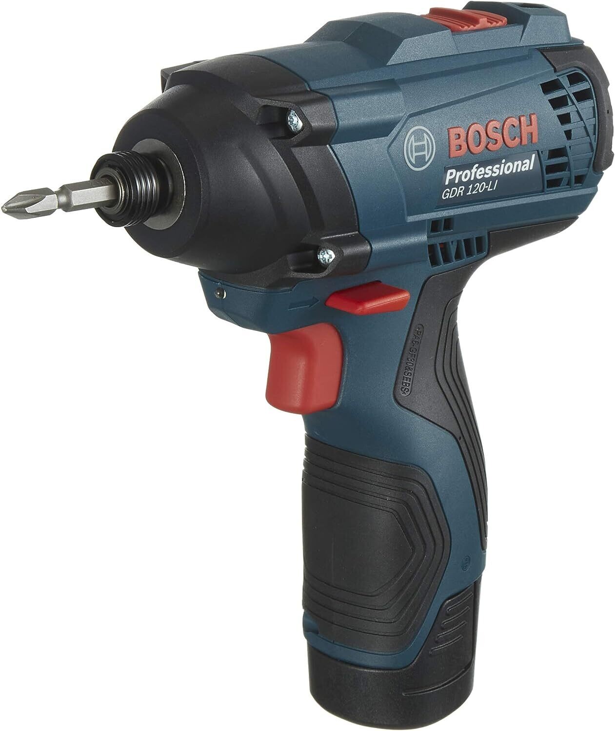 Bosch Professional GDR 120-LI Atornillador de impacto a batería (2x1,5Ah; case) /06019F0001