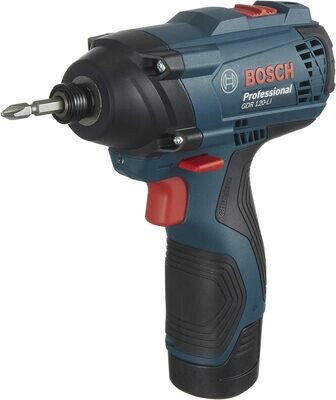 Bosch Professional GDR 120-LI Atornillador de impacto a batería (2x1,5Ah; case) /06019F0001