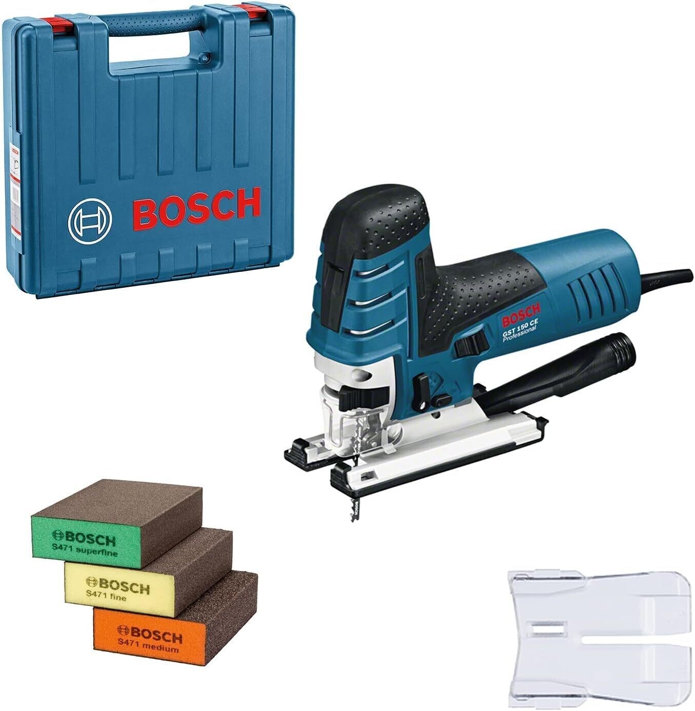 Bosch Professional GST 150 CE, Azul, Empuñadura recta