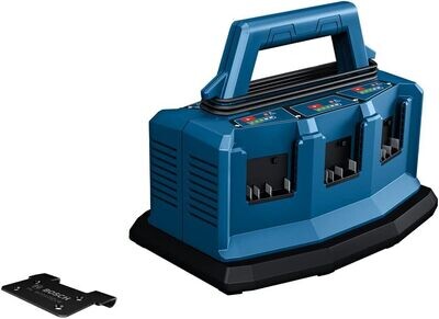 Bosch Professional 18V System GAL 18V6-80 - Cargador rápido batería de litio (multitensión para 6 baterías 14,4V / 18V)