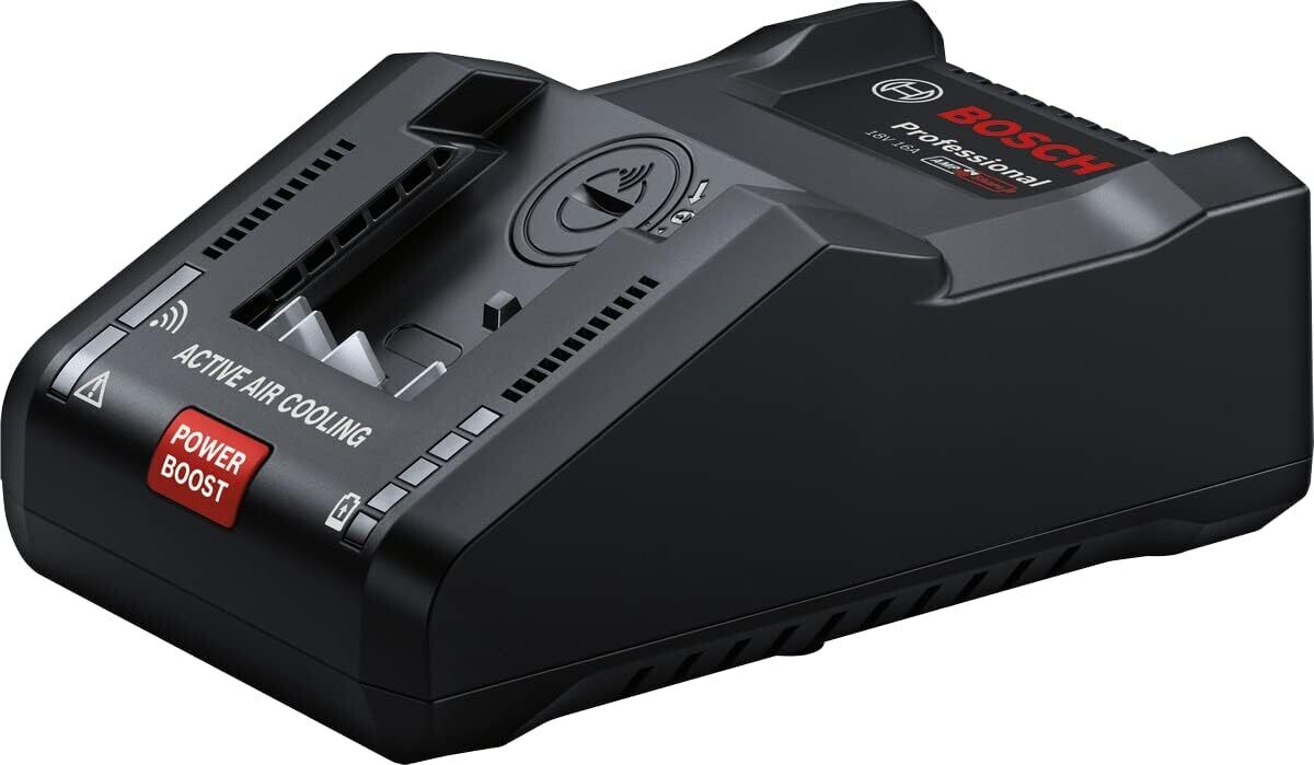 Bosch Cargador rápido para batería de litio, Connected, Negro, 14,4 V / 18 V