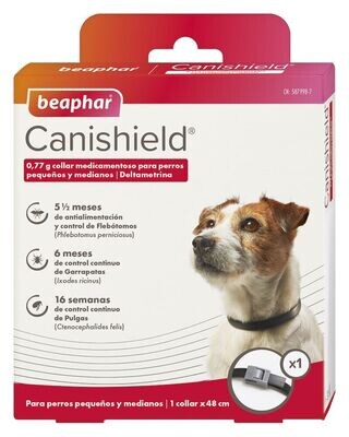 Beaphar Canishield® Collar Antiparasitario Perro Pequeño y Mediano - 48 cm