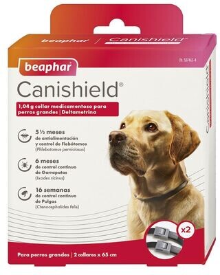 Beaphar Canishield® Collar Antiparasitario Perro Grande - 2 x 65cm