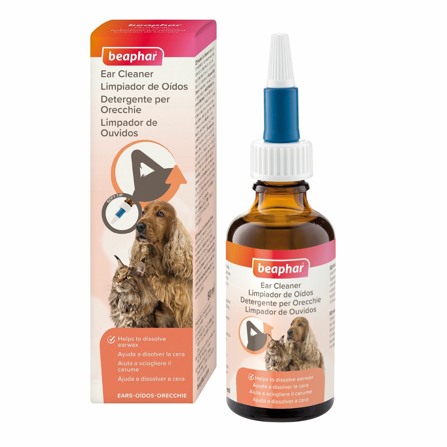 Beaphar Limpiador de Oídos Perro y Gato - 50ml