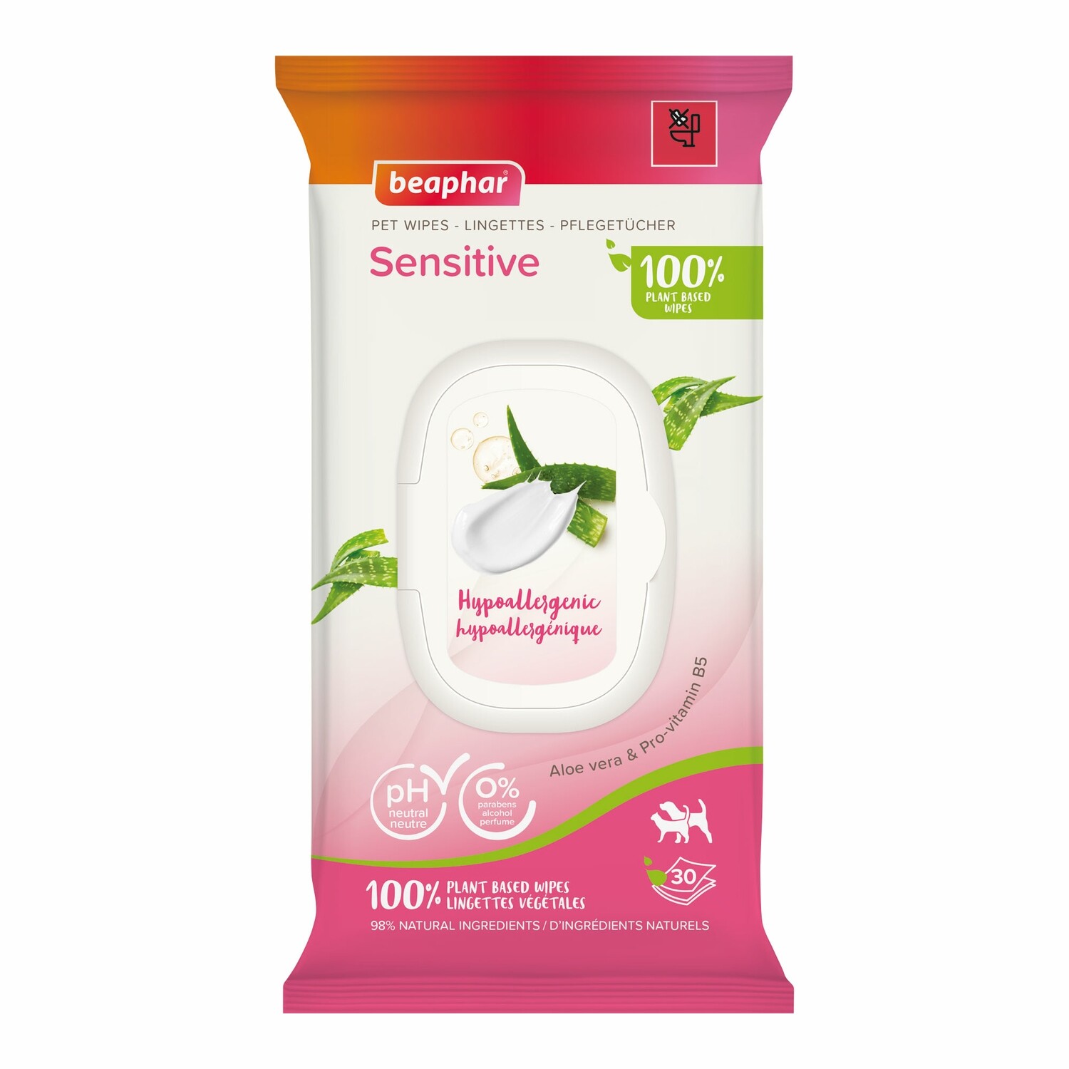 Beaphar Toallitas Húmedas Sensitive - 30u