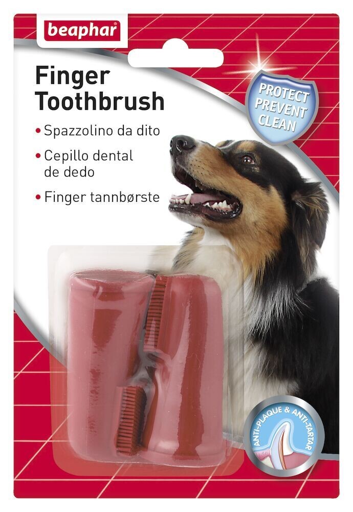 Beaphar Cepillo Dental de Dedo Perros y Gatos - 2u