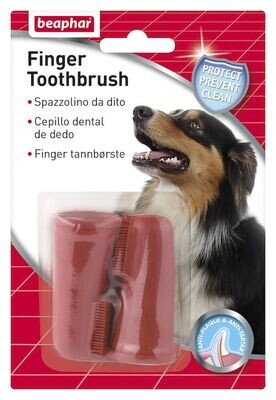 Beaphar Cepillo Dental de Dedo Perros y Gatos - 2u