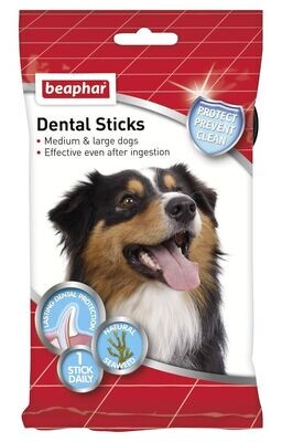 Beaphar Dental Sticks Perros Medianos y Grandes 7ud - 182gr