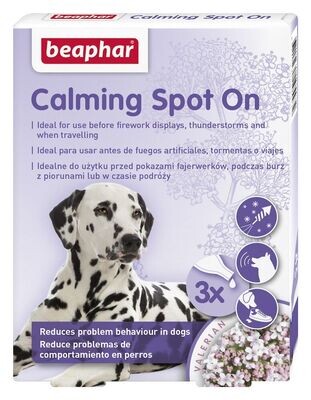Beaphar Calming Spot On - Pipetas Calmantes para Perro - 3 x 0.7ml