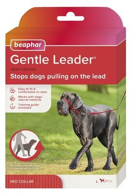Beaphar Gentle Leader® Correa Adiestramiento Rojo - Perro Grande