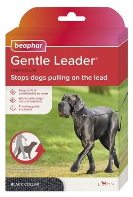 Beaphar Gentle Leader® Correa Adiestramiento Negro - Perro Grande
