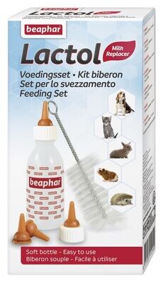 Beaphar Lactol Kit: Biberon + 6 Tetinas + Limpiador