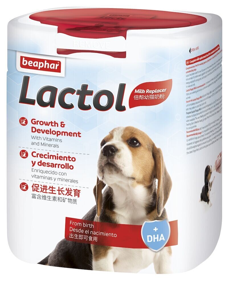 Beaphar Lactol - Leche de sustitución Cachorros - 500g