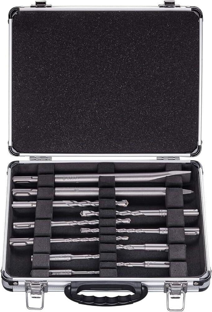 Bosch Professional Set mixto con 11 brocas para martillo y cinceles SDS plus, para hormigón y mampostería, accesorios de martillo perforador