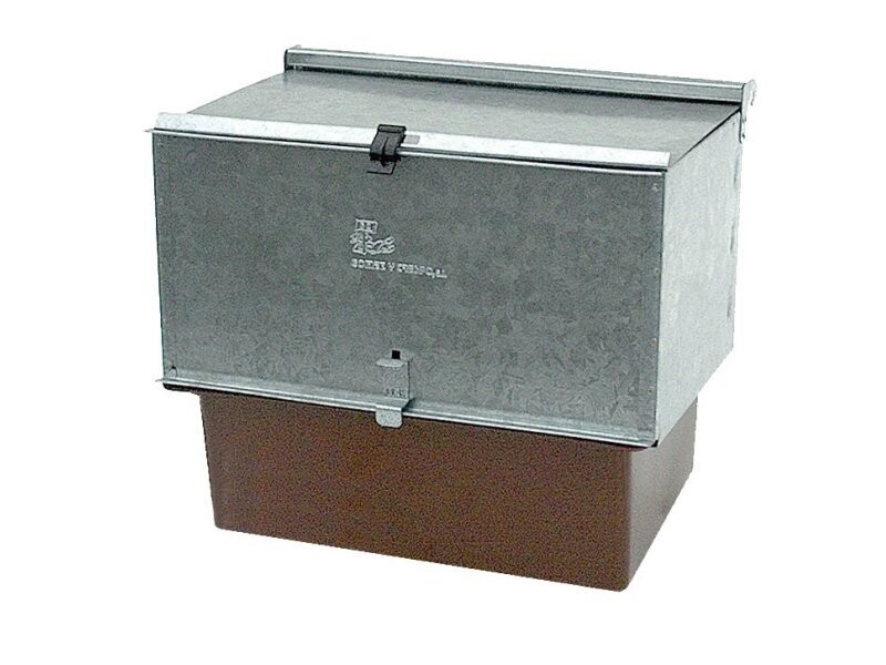 NIDO CUNA EXTERIOR CON CUBETA PLANA MARRÓN