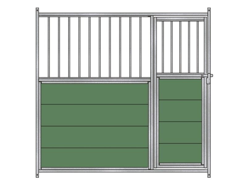 PANEL FRONTAL MIXTO (BARRAS-PLASTICO) PERRERA