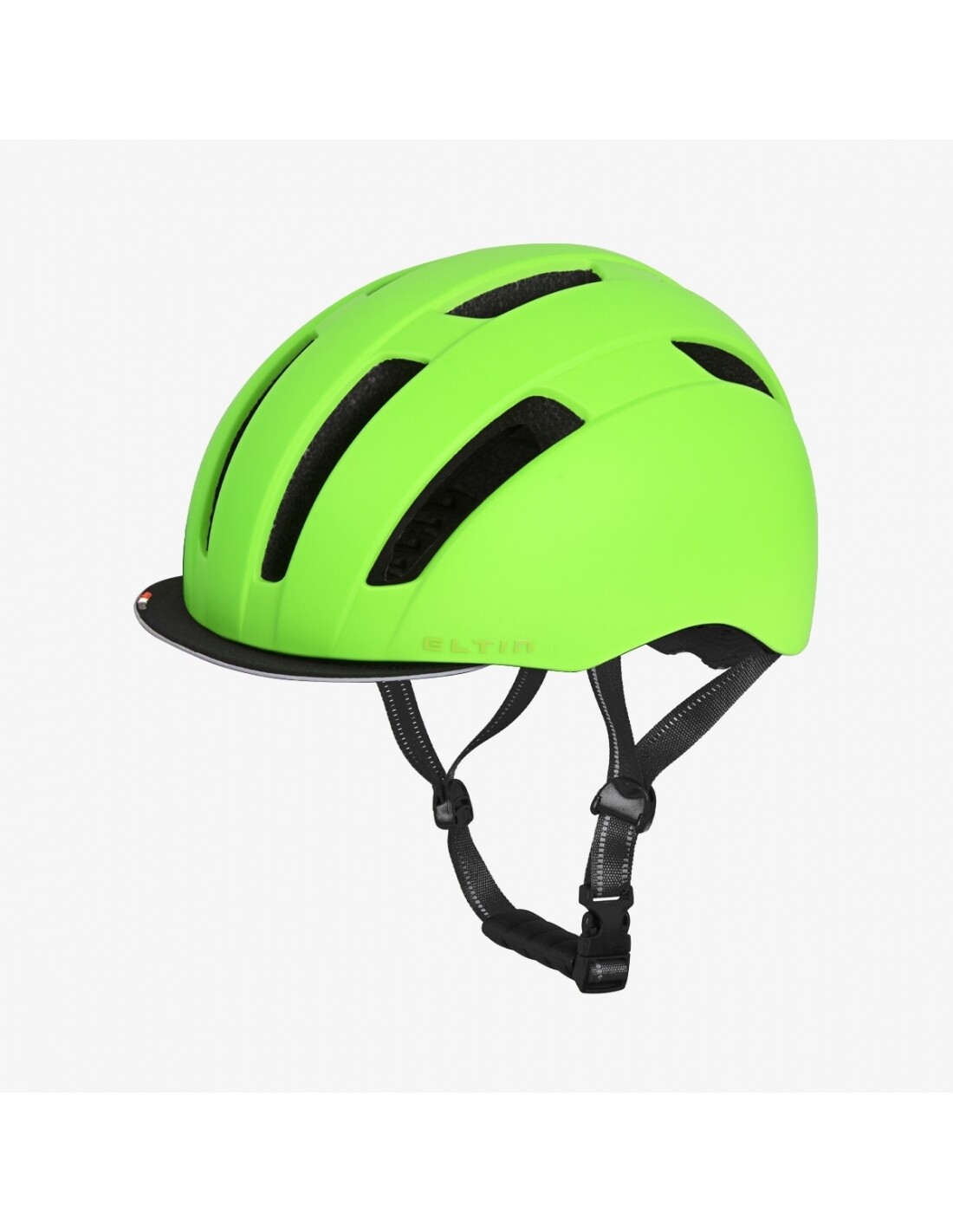 Casco de bici urbana Bliss verde flúor mate