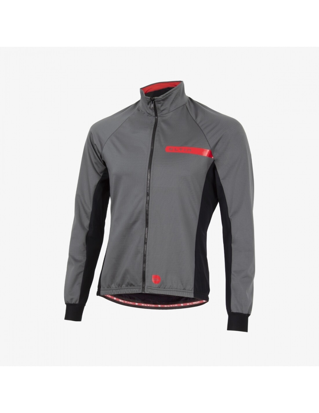 Chaqueta ciclismo unisex Malefic gris, negra y roja