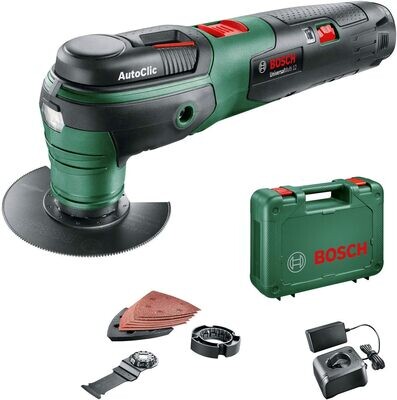 Bosch Home and Garden 0603103001 Herramienta Multifuncional a Batería, 0 W, 12 V, Negro, Verde, Rojo