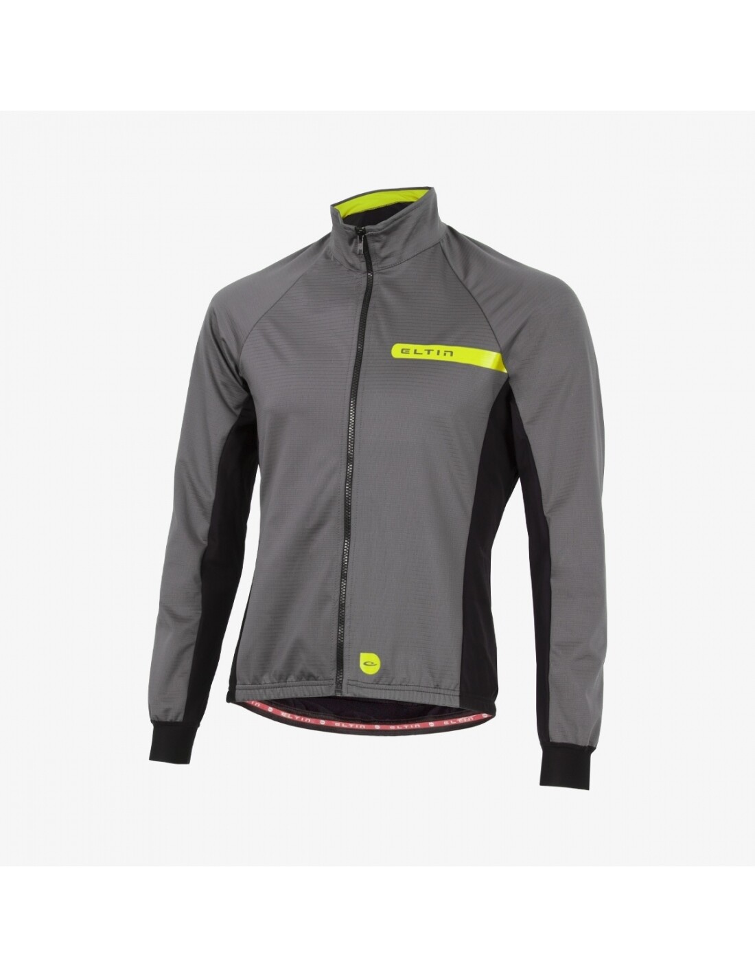 Chaqueta ciclismo unisex Malefic gris, negra y amarilla flúor