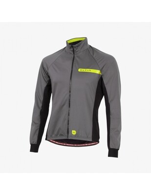 Chaqueta ciclismo unisex Malefic gris, negra y amarilla flúor