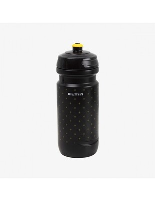 Bidón de ciclismo Eltin 600ml negro y amarillo Bidón de ciclismo Eltin 600ml negro y amarillo