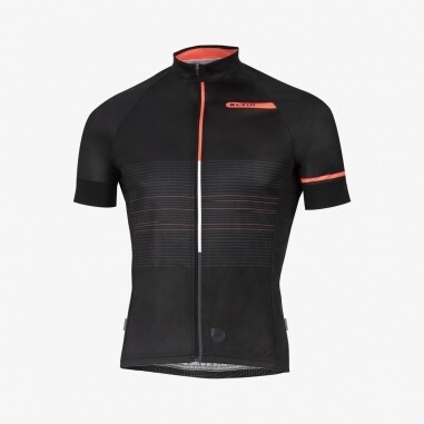 Maillot ciclismo Futurism negro y coral