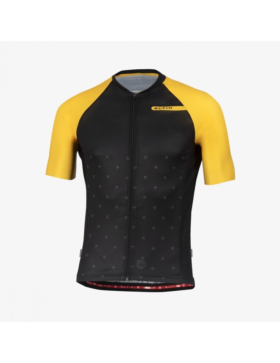 Maillot ciclismo Resistance negro y mostaza