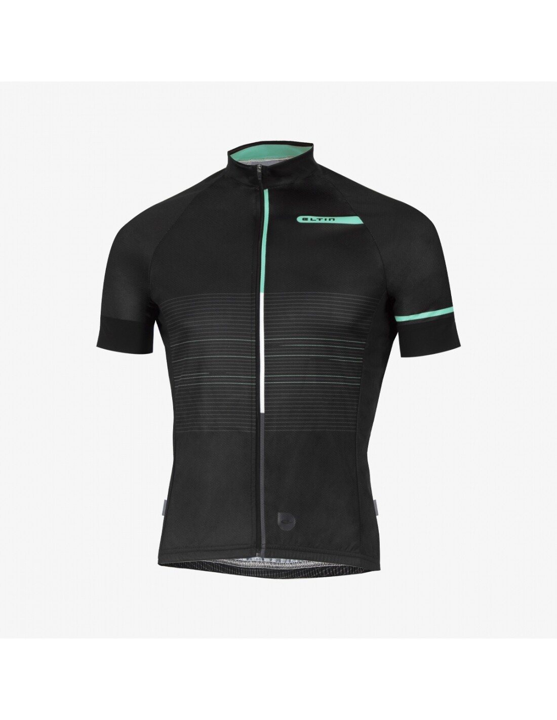 Maillot ciclismo Futurism negro y cian