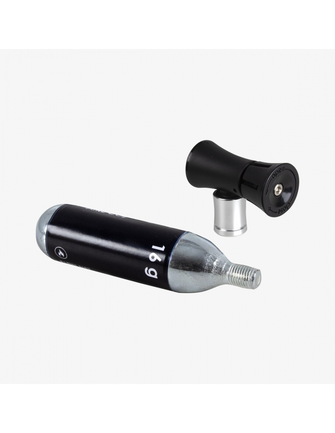 Cartucho CO2 16g + Adaptador Cartucho CO2 16g + Adaptador