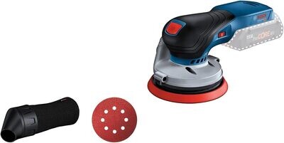 Bosch Professional 18V System GEX 18V-125 - Lijadora excéntrica a batería (Brushless, Ø plato 125 mm, bolsa para polvo, sin batería, en caja)