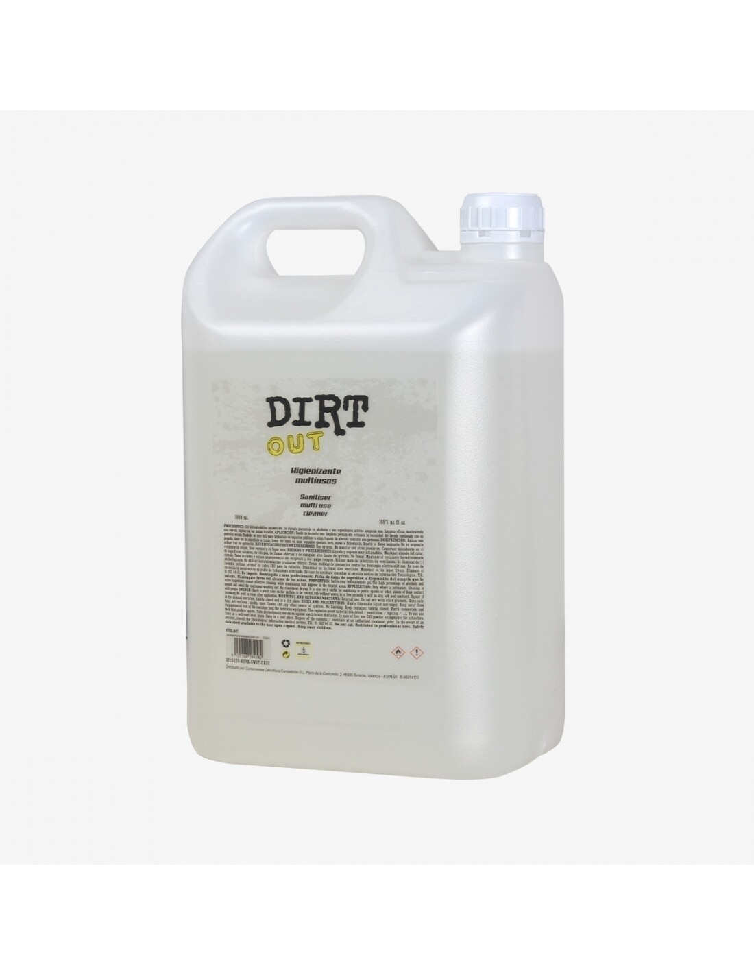 Gel higienizante multiusos dirt out 5l