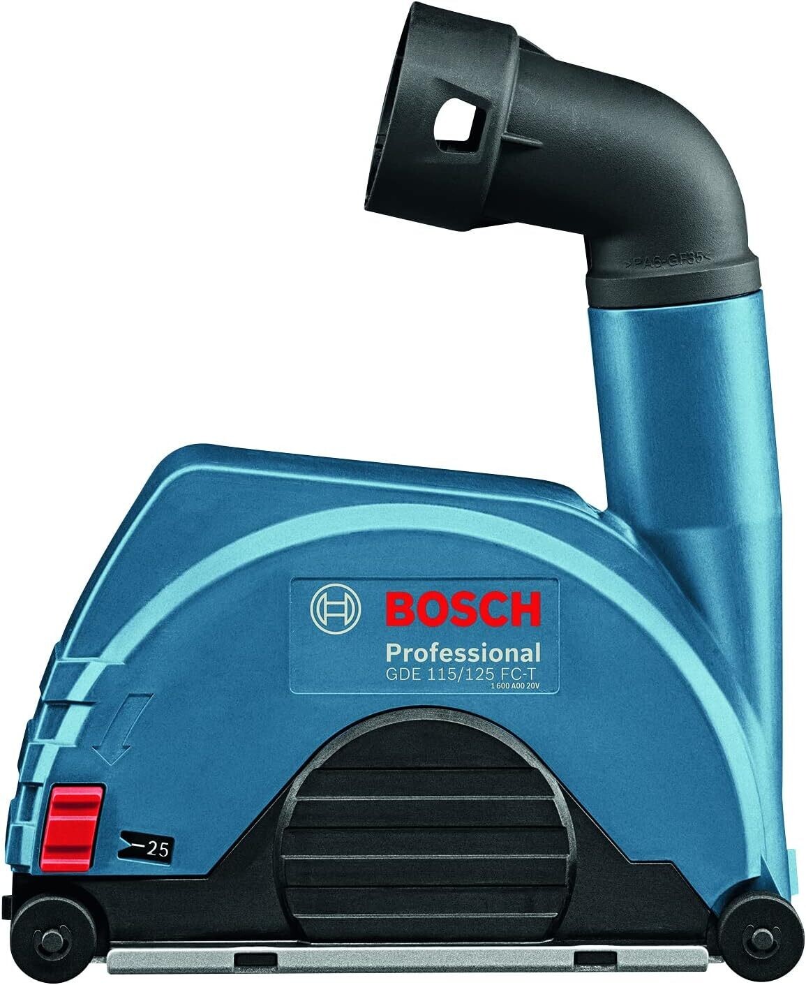 Bosch Professional GDE 115/125 FC-T - Caperuza de aspiración (para amoladora con caperuza de cierre rápido), Azul, Ø 115 y 125 mm